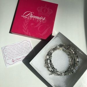 Dazzling Premier Designs Silver Wrap Bracelet